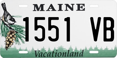 ME license plate 1551VB