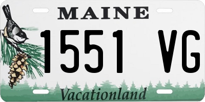 ME license plate 1551VG