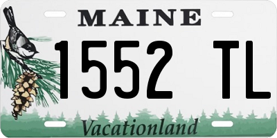ME license plate 1552TL