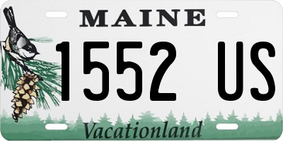 ME license plate 1552US