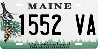 ME license plate 1552VA