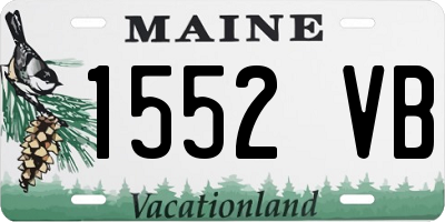 ME license plate 1552VB