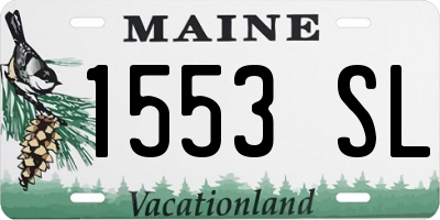 ME license plate 1553SL