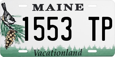 ME license plate 1553TP