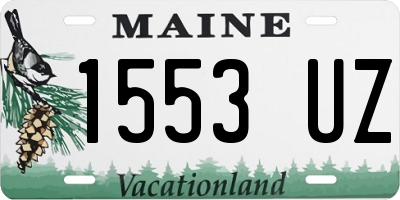 ME license plate 1553UZ