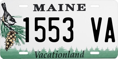 ME license plate 1553VA