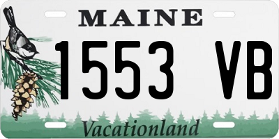 ME license plate 1553VB