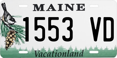 ME license plate 1553VD