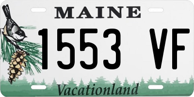 ME license plate 1553VF