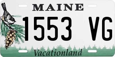 ME license plate 1553VG