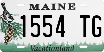 ME license plate 1554TG