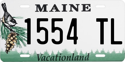 ME license plate 1554TL