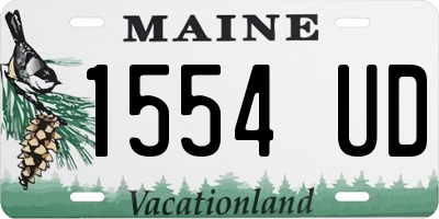 ME license plate 1554UD