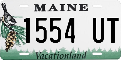 ME license plate 1554UT