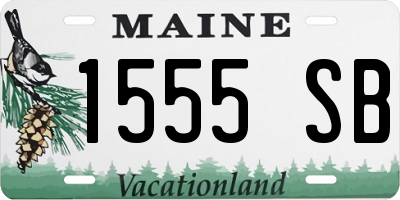 ME license plate 1555SB