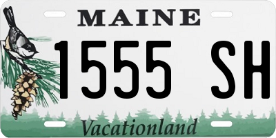 ME license plate 1555SH