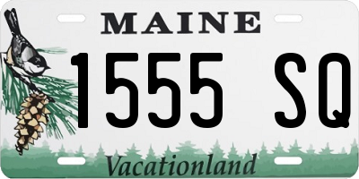 ME license plate 1555SQ