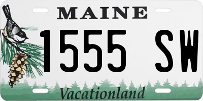 ME license plate 1555SW
