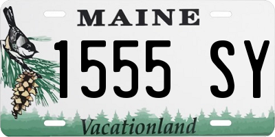 ME license plate 1555SY