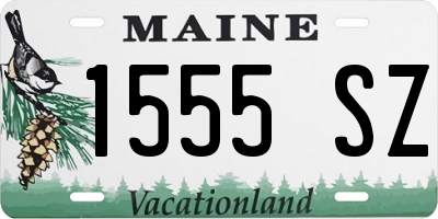 ME license plate 1555SZ