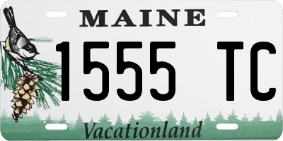 ME license plate 1555TC