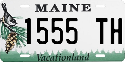 ME license plate 1555TH