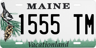 ME license plate 1555TM