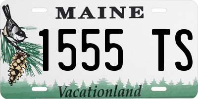ME license plate 1555TS