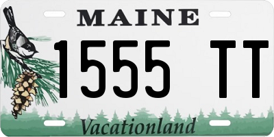 ME license plate 1555TT
