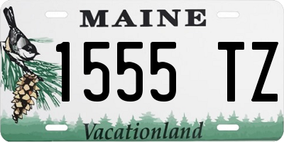 ME license plate 1555TZ