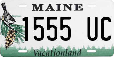 ME license plate 1555UC