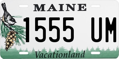 ME license plate 1555UM