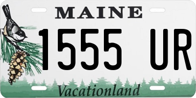 ME license plate 1555UR