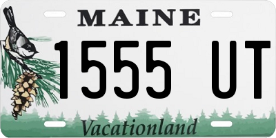 ME license plate 1555UT