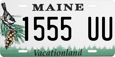 ME license plate 1555UU