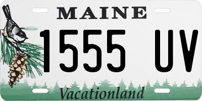 ME license plate 1555UV