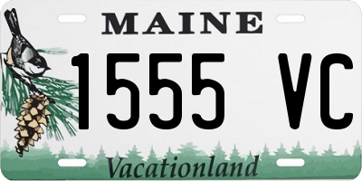 ME license plate 1555VC