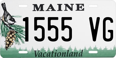 ME license plate 1555VG