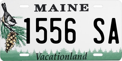 ME license plate 1556SA