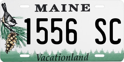 ME license plate 1556SC