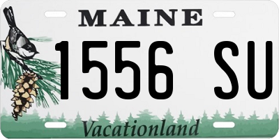 ME license plate 1556SU