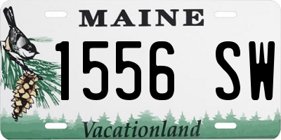 ME license plate 1556SW