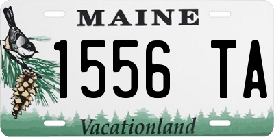 ME license plate 1556TA