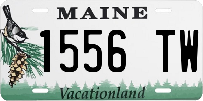 ME license plate 1556TW