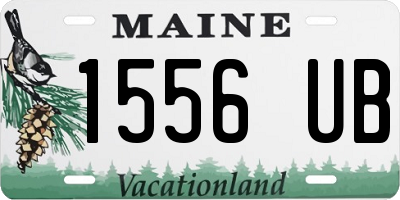 ME license plate 1556UB