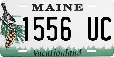 ME license plate 1556UC