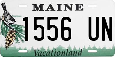 ME license plate 1556UN