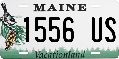 ME license plate 1556US