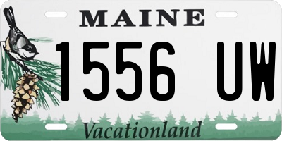 ME license plate 1556UW