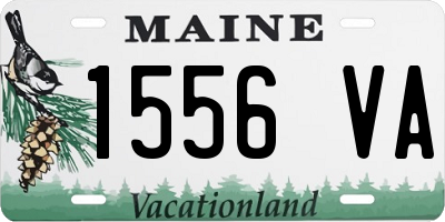 ME license plate 1556VA